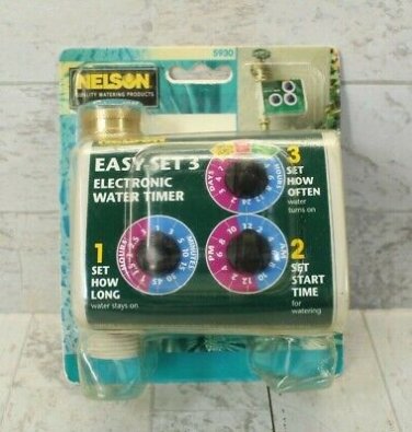 Nelson Water Timer Easy-Set 3 Electronic Model # 5930