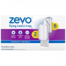 Zevo Indoor Flying Insect Trap, 2 Plug-In Bases, 6 Refill Cartridges