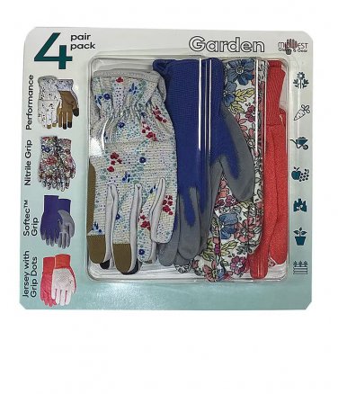 Midwest Glove 4 pk. of Ladies Premium Assorted Garden Gloves