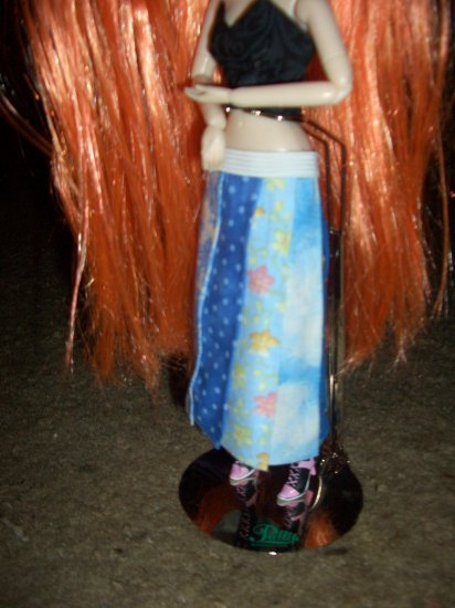 Blue Hippie Skirt for Pullip 1