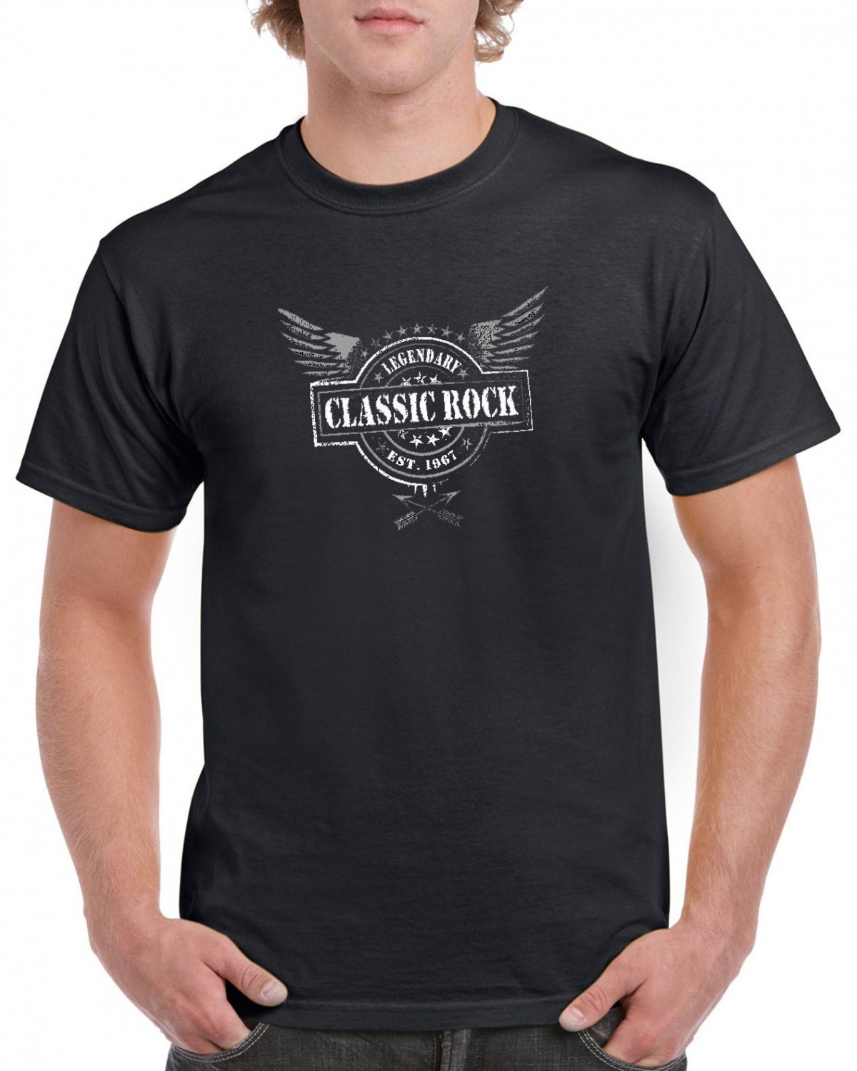 Classic Rock Legendary T-shirt Cool Hard Rock Tshirt Music Band Top Tee