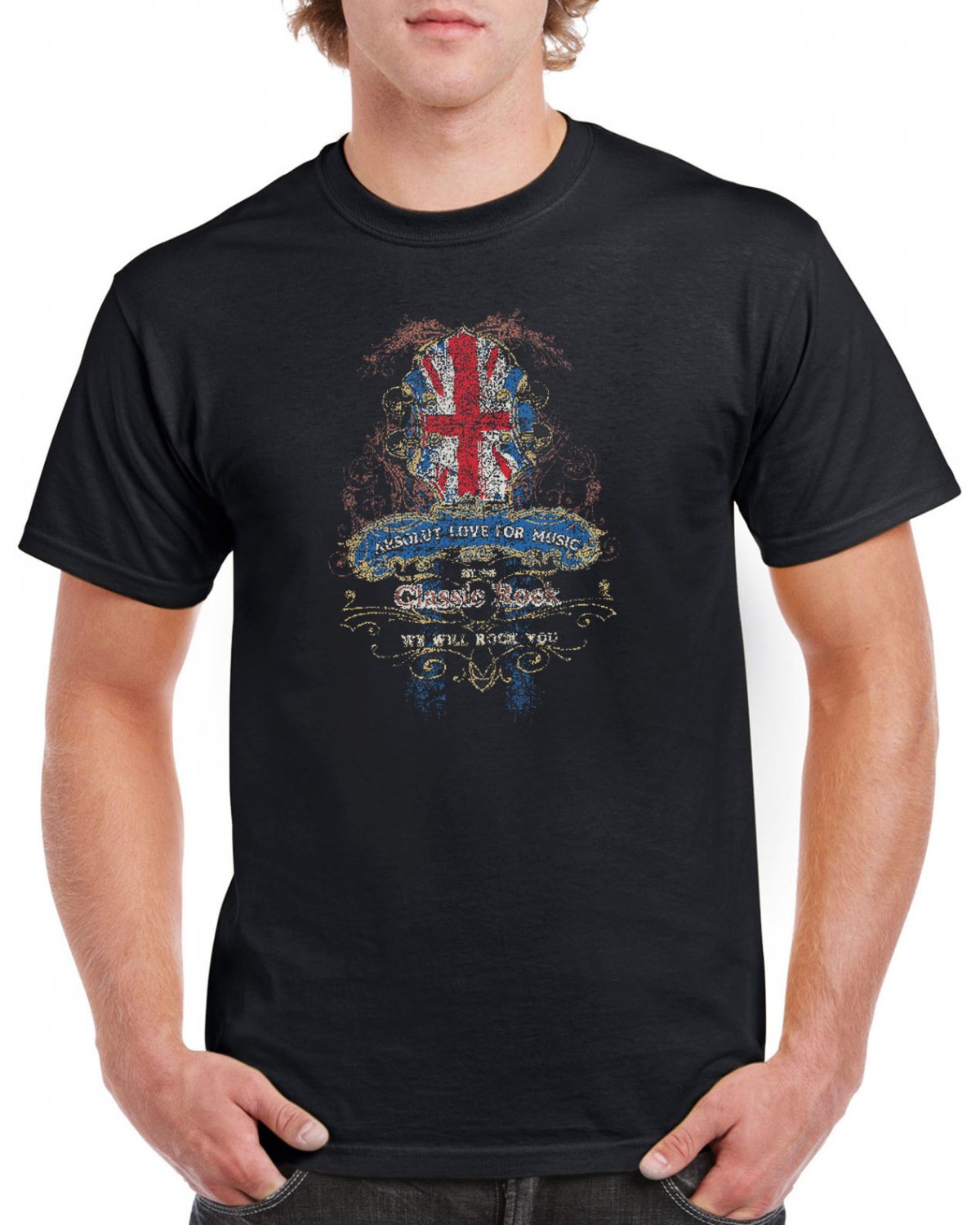 Classic Rock T-shirt Absolut Love For Music We Will Rock You Tshirt Festival Top Tee