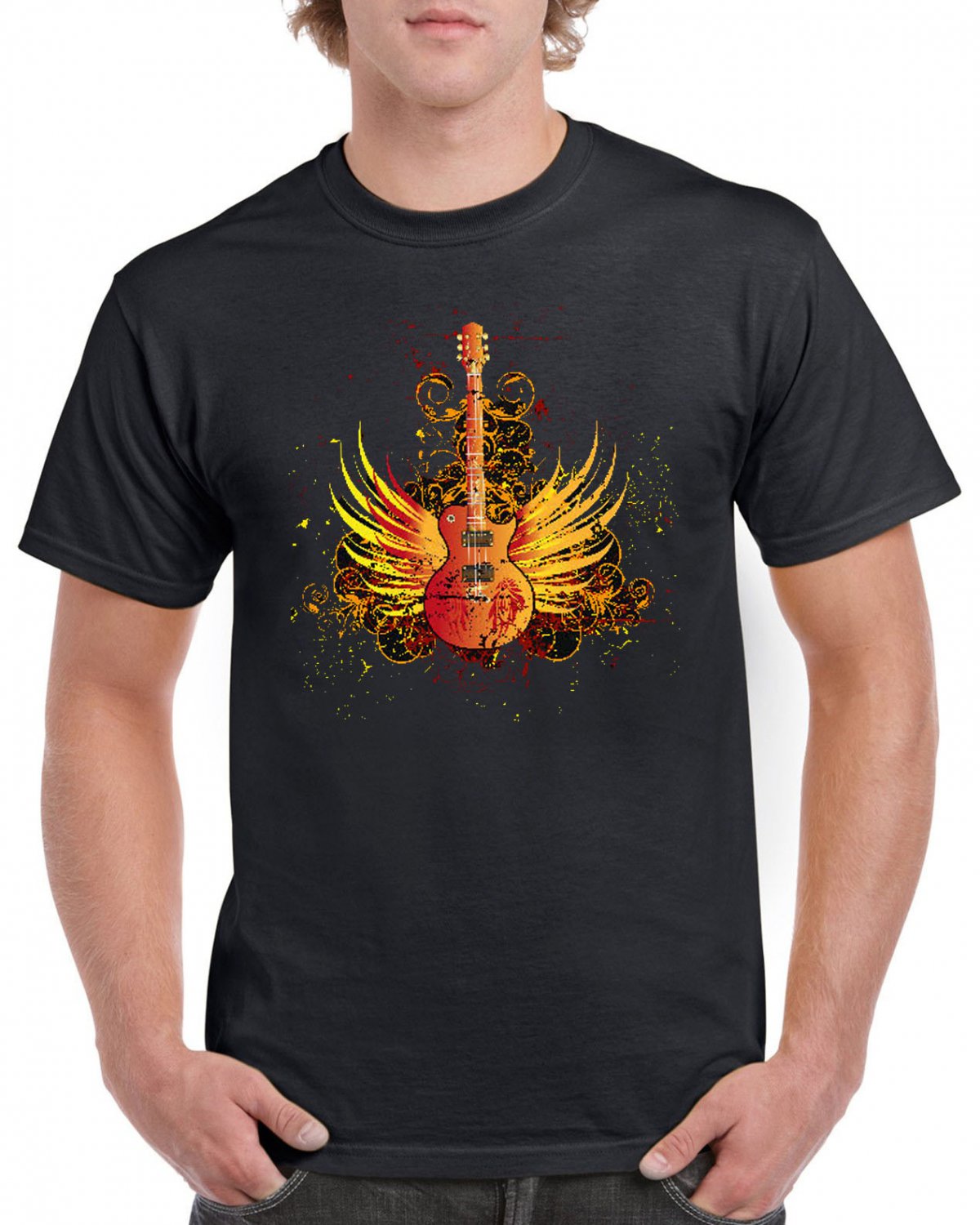Hard Rock T-shirt Guitar Cool Music Tshirt Festival Top Tee