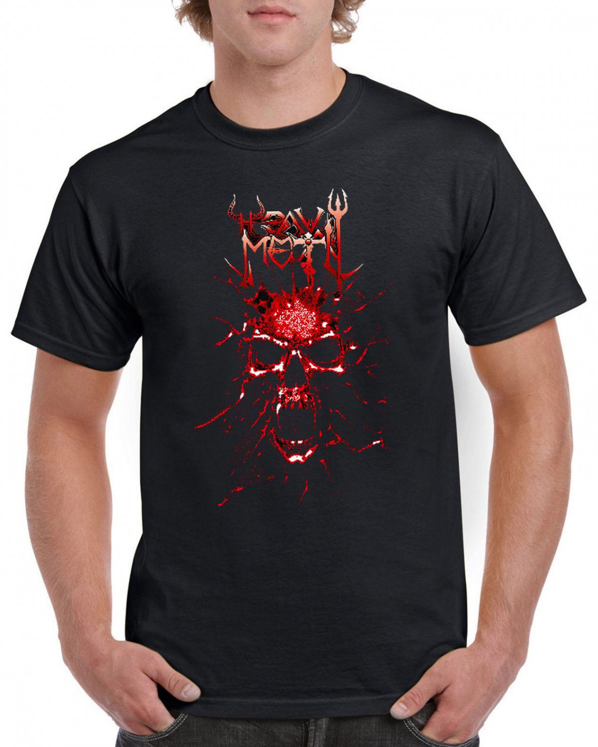 Heavy Metal T-shirt Devil Beast Cool Music Tshirt Festival Top Tee