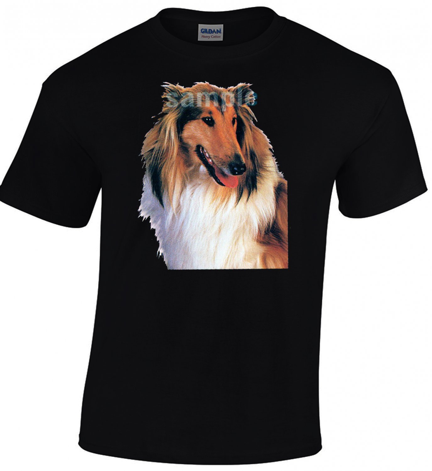 Collie Lassie T-shirt Dog Lovers Tshirt Cool Unisex Top Tee