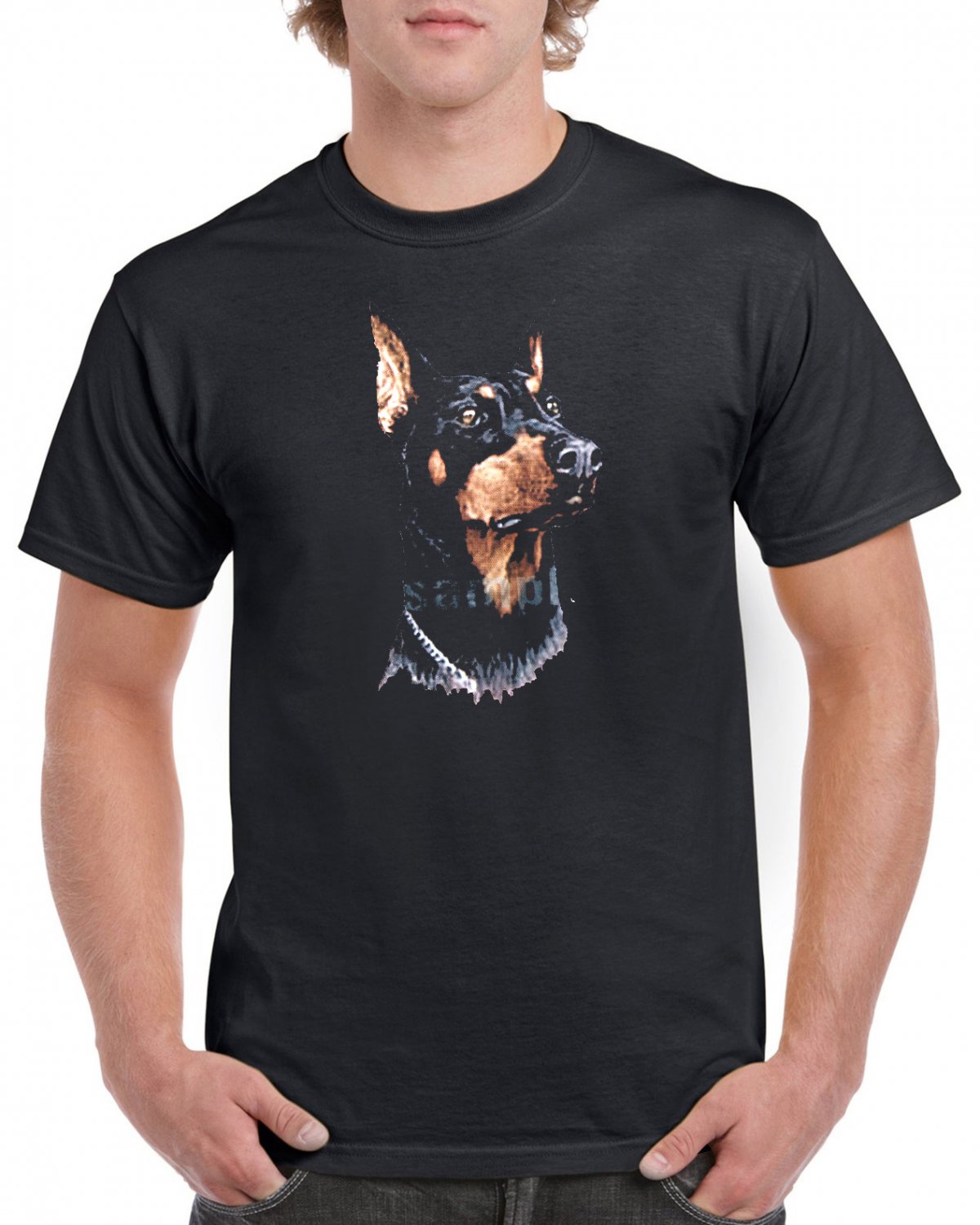 Doberman Pinscher Dog T-shirt Dog Lovers Cool Tshirt Unisex Top Tee