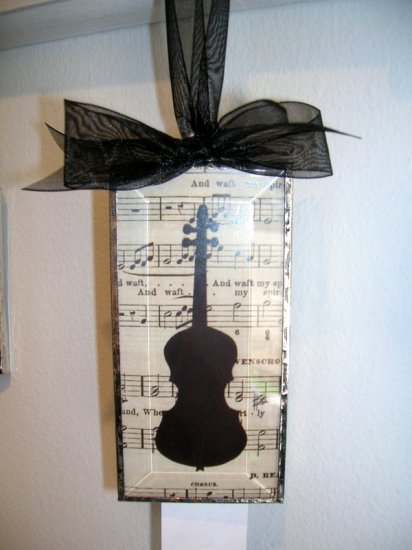 Framed Instrument- Handcrafted Art- Violin