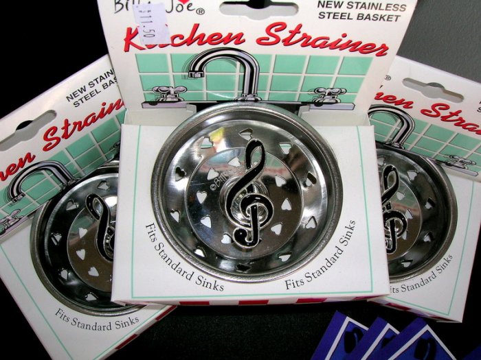 Sink Strainer - "G" Clef -misical note
