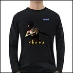 Net-Steals New, Men's Long Sleeve Dark T-Shirt -Mortal Kombat Tanya-