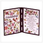 "Friendship" plaque