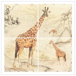 Giraffe Lacquer Mural