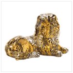 New! Patchwork animal-print lion figurine