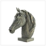 Bronze-Finish Horse Head Bust
