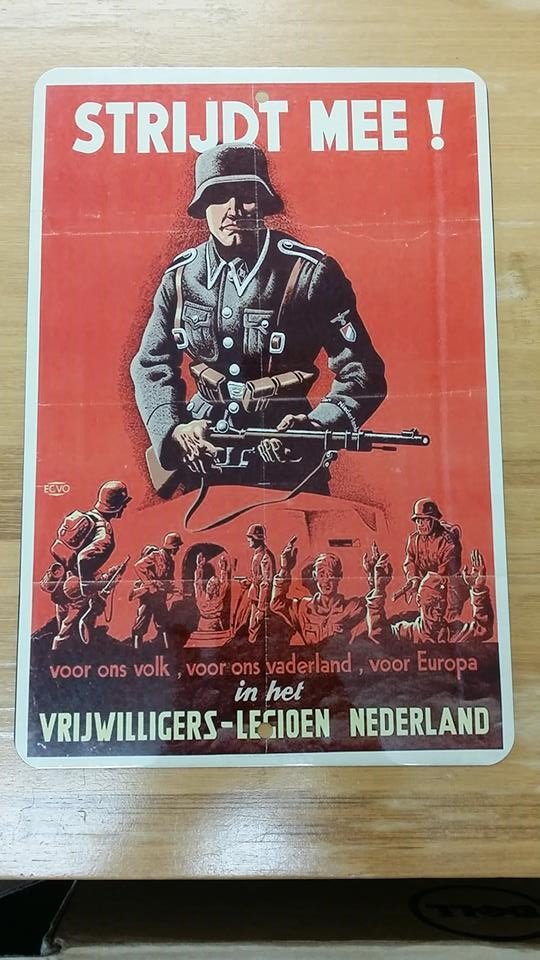 WWII WW2 Nazi German Steel Helmet soldier NSDAP Propaganda Metal sign