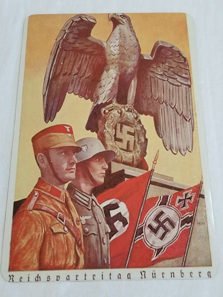 WWII WW2 Nazi German SS Flag Propaganda Metal sign