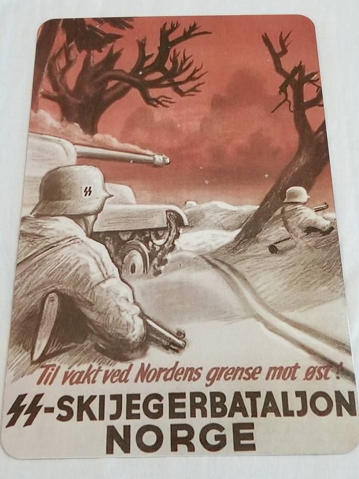 WWII WW2 Nazi German Waffen SS Battle Propaganda Metal sign