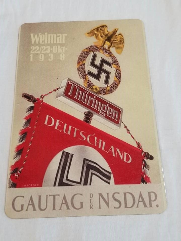 WWII WW2 Nazi German Flag Battle Propaganda Metal sign