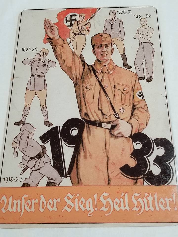 WWII WW2 Nazi German 1933 Soilder Battle Propaganda Metal sign