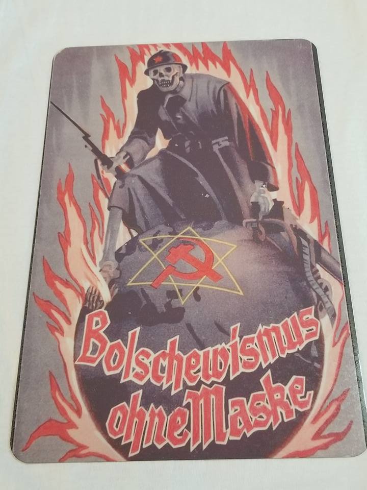 WWII WW2 Nazi German Bomb Battle Propaganda Metal sign