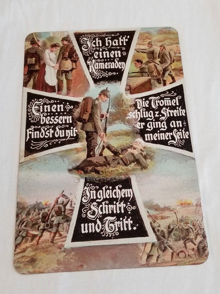 WWII WW2 Nazi German SS Waffen Battle Propaganda Metal sign