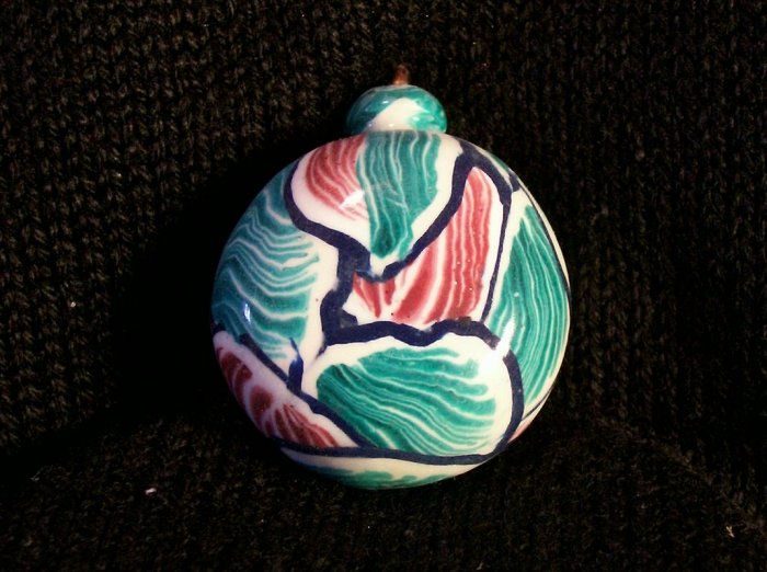 Mokume Gane Polymer clay Pendant