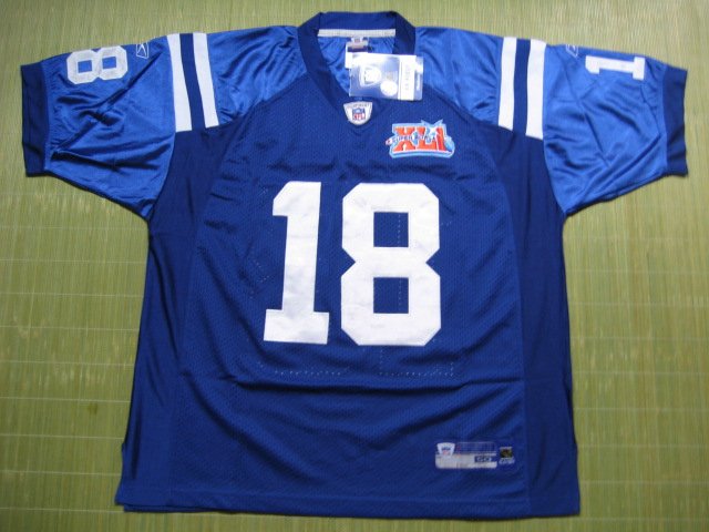 NFL #18 Indianapolis Colts Manning Jersey size 48/50/52/54