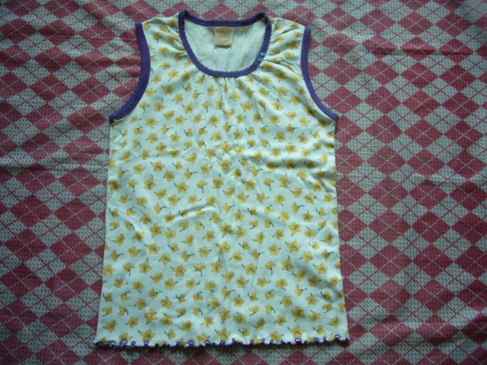 Hong Kong A.Y.K. Yellow Flower Tee