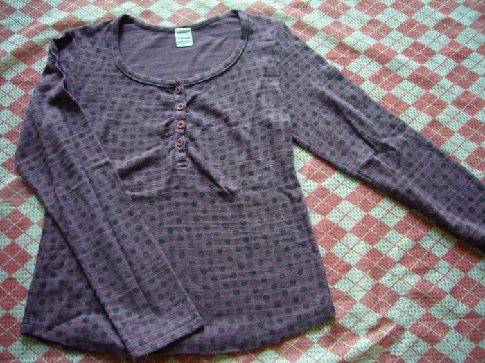 Korea Hamo Purple Polka Dots Tee