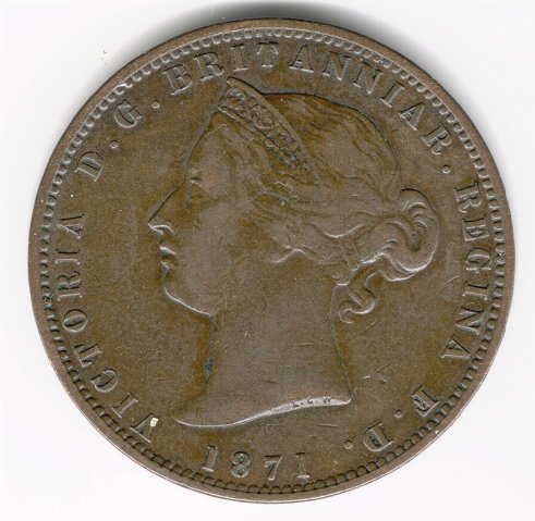 Jersey 1871 1/13th of a Shilling