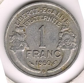 1950-B 1Franc XF