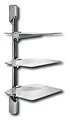 Vantage Point - 3-Shelf Wall-Mount A/V Component Rack - Silver