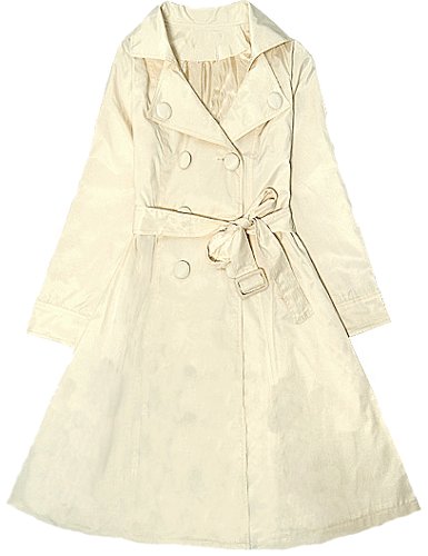 WHITE LONG TRENCH