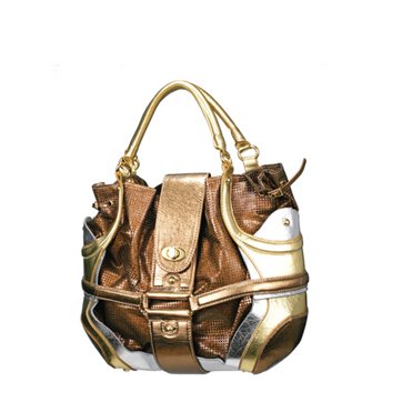Metallic Mesh Satchel