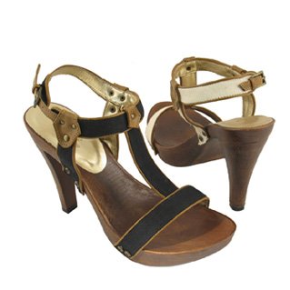 Wood Platform Sandals