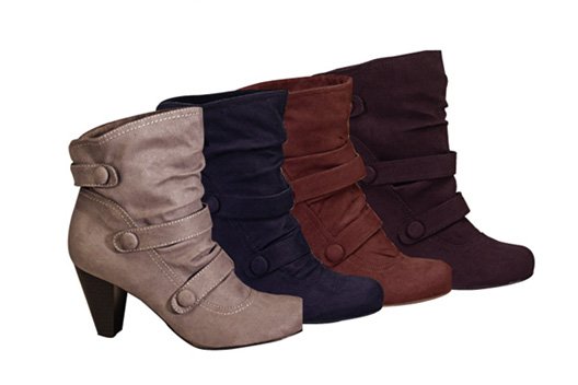 Suede Short Boots