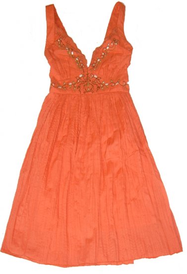ORANGE LILY COTTON DRESS