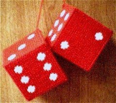 1950s Fuzzy Dice