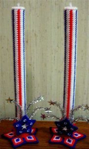 4th of July Candles and Holders