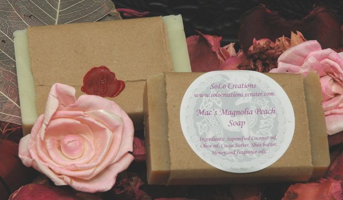 Mac's Magnolia Peach Soap