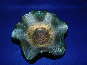 Fenton Green 6 inch Persian Medallion Bowl