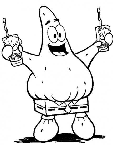 Sponge Bob Square Pants coloring ebook 60 pages!