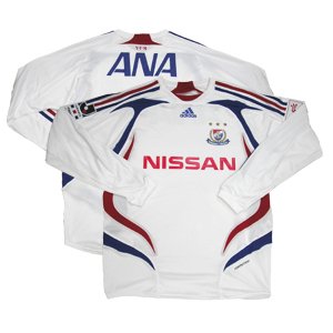 07 Yokohama F-Marinos Soccer Shirt Replica Away Long Sleeve (Full Sponsor)
