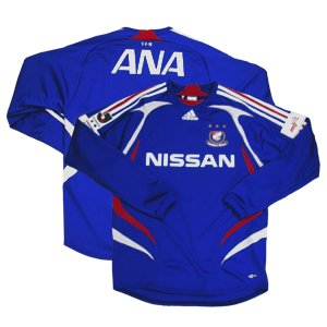 07 Yokohama F-Marinos Soccer Shirt Replica Home Long Sleeve (Full Sponsor)