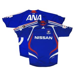 07 Yokohama F-Marinos Soccer Shirt Replica Home Short Sleeve (Full Sponsor)