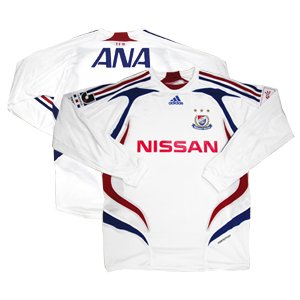 07 Yokohama F-Marinos Soccer Shirt Authentic Away Long Sleeve (Full Sponsor)