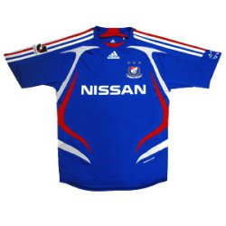 07 Yokohama F-Marinos Soccer Shirt Authentic Home Short Sleeve (Standard)