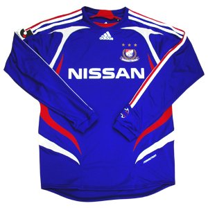 07 Yokohama F-Marinos Soccer Shirt Authentic Home Long Sleeve (Standard)