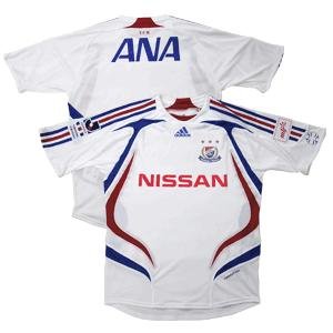 07 Yokohama F-Marinos Soccer Shirt Authentic Away Short Sleeve (Full Sponsor)