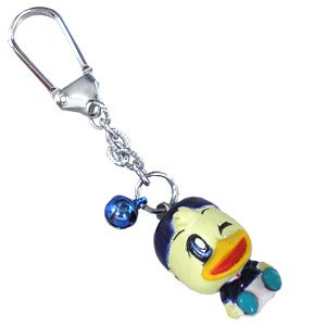 Swinging Head Marinosuke with Bell Key Ring