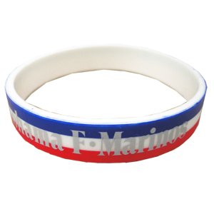 Silicon Tricolore Hooped Bracelet